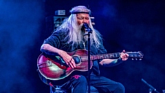 Victor Brox pictured during his last ever performance at the Great British Rock and Blues Festival in Skegness in January. He was very frail but still sounded amazing. Image courtesy of Ken Jackson