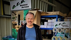 Owner Warren Etchells is pictured at QED Business Services' Chadderton HQ