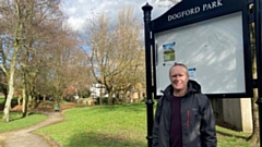 Labour Councillor Clint Phythian pictured at Dogford Park