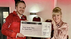 Pictured are the rescue team's Rob Jones and Jessica Moreland, from Dovestone WI