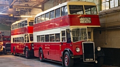 1953? No, 2023 at Manchester’s Museum of Transport where vintage buses are being polished and prepared to take a trip down memory lane