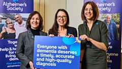 Oldham East and Saddleworth MP Debbie Abrahams (centre) is pictured at the Dementia Action Week event