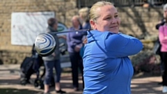 Kaye Orme is pictured at her Drive-In