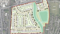 The plans for 140 homes at Linney Lane in Shaw. Image courtesy of Bellway Homes Limited