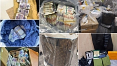 Cash and listed assets worth approximately £4 million have been forfeited in the last year, along with bank balances totalling £8.7 million