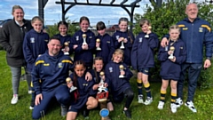 The talented Shawside Juniors Under-11s Lionesses team show off their trophies