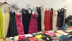 Some of the outfits donated to the Oasis Academy Oldham pop up prom shop