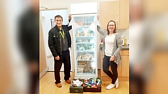 Leanne Keane, Community Partnership Manager at Great Places and Naseem Ahmad, Community Development Coordinator at Great Places, have worked together to get the Community Fridge up and running for customers