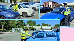 Police officers out and about in Oldham earlier today. Images courtesy of GMP