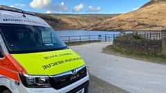 Twelve rescue team personnel were involved for an hour and 45 minutes