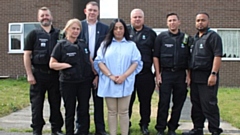 Councillor Arooj Shah and Councillor Chris Goodwin, Cabinet Member for Neighbourhoods, joined staff from the Don’t Trash Oldham Neighbourhood Enforcement team on patrol in St Mary’s
