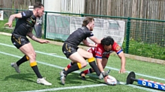 Patrick Ah Van is pictured touching down for a try. Image courtesy of ORLFC