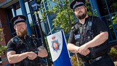 Greater Manchester PCs Paul Matthews and Josh Farrell