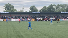 Action from the goalless draw at Hyde United