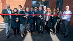 The opening ribbon was cut by Trevor Brown, who retired after working at North Chadderton for over 43 years as the much-loved school Librarian