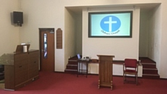 The interior of the now re-named Oldham Chapel