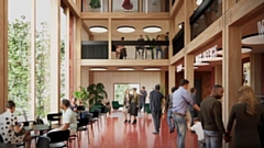 How the atrium might look at a proposed new Coliseum theatre in Oldham