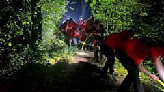 The female casualty was rescued at Reddish Vale