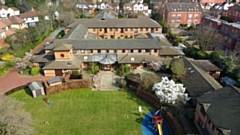 An aerial view of Francis House Children’s Hospice