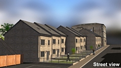 An image of the proposed homes in Mossley. Image courtesy of Wickens Estates Ltd