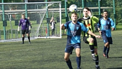 It was a cracking tie between Chaddertonians (blue shirts) and eventual winners Moston Brook