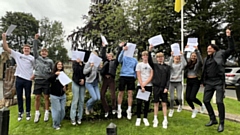 Crompton House students celebrate their excellent A level results