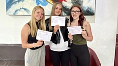 Delighted Rishworth School pupils collect their GCSE results