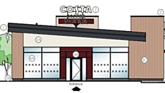 The plans for the Costa drive-thru cafe in Chadderton. Image courtesy of Aldi stores