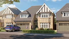 A computer generated image of some of the homes planned for Broadstone Manor, where work is due to start this month