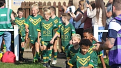 Oldham St Anne's youngsters walk out before one of their games