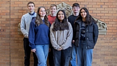 Pictured (left to right) are: Mykhailo Tolstikhin, Robyn Jackson, Joshua Tindall, Jennah Amin, Harrison Scoltock and Alisha Maybury