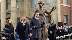 Flashback to 2018: It's the day sculptor Denise Dutton, MPs Jim McMahon and Debbie Abrahams, and then Mayor of Oldham, Councillor Javid Iqbal, were among the dignitaries at Oldham suffragette Annie Kenney's statue unveiling in Oldham town centre