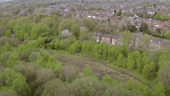 The solar farm site at Wrigley Head, Failsworth