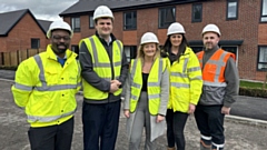 Pictured (left to right) are: Keith McFarlane, Lee Catterall, Ellie Frith, Joanne Robertson and Neil Jones