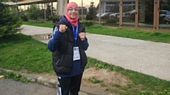 International competition silver-medallist Ikrah from the Oldham-based Horizon LGA taekwondo club