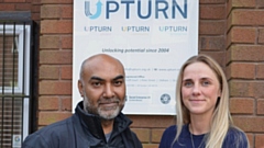 Anwar Ali OBE and Chelsea Cook, from Upturn