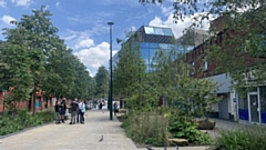 The scene at Linear Park