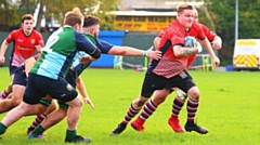 Luke Ferrier was Oldham's Man of the Match. Image courtesy of Tim Abram