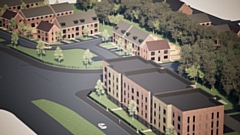 A CGI of how some of the proposed new homes would look