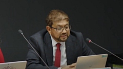 Councillor Abdul Jabbar pictured at the Oldham Cabinet meeting yesterday