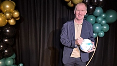 Sporting legend Paul Scholes speaks at the spectacular event