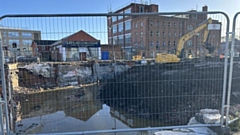 The site of the former Riley's Snooker Club and hugely popular dance hall and night spot. It has now been demolished to make way for an 11-storey building. Image courtesy of LDRS