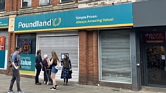 The Poundland store in Oldham
