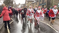 A scene from last year's annual Santa Dash charity event