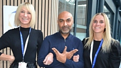Forming a Bond - pictured (left to right): are Maria Williams, Anwar Ali OBE, and Chelsea Cook from Upturn