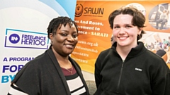 Rose Ssali, CEO of SAWN and Alana Borkwood, Director of Enterprise Programmes at IN4 Group