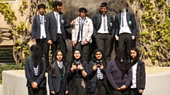 The 11 Year 9 students from Oasis Academy Leesbrook are pictured