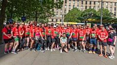 The Pinnacle Trust team are pictured at the AJ Bell Great Manchester Run
