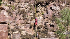 A scene from the quarry rescue drama