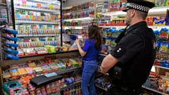 During the day, police visited four shops in Derker. Image courtesy of GMP